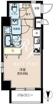 LUNIQ亀戸 401 間取り図