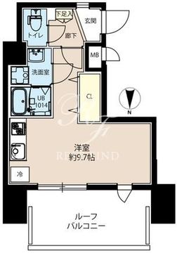 LUNIQ亀戸 801 間取り図