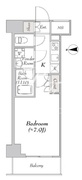 ミリアレジデンス浅草橋 1203 間取り図