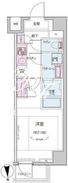 オルタナ神楽坂 2-305 間取り図
