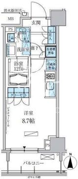 パークアクシス両国馬車通り 410 間取り図