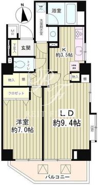 六本木プレイス 201 間取り図