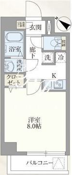 グランパセオ新宿河田町 302 間取り図