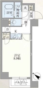 グランパセオ新宿河田町 203 間取り図