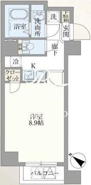 グランパセオ新宿河田町 403 間取り図