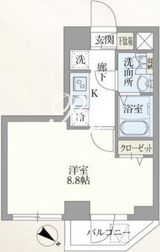 グランパセオ新宿河田町 702 間取り図