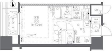 ズーム秋葉原スクエア 1302 間取り図