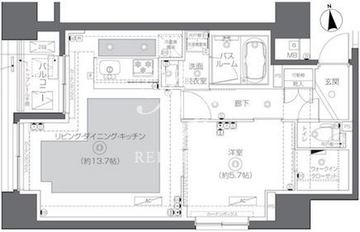 ズーム秋葉原スクエア 203 間取り図