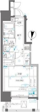 ズーム錦糸町 301 間取り図