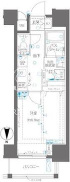 ズーム錦糸町 203 間取り図