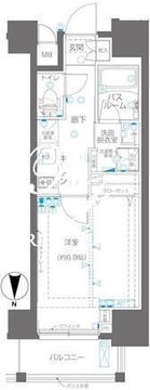 ズーム錦糸町 703 間取り図
