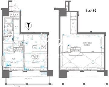 ズーム錦糸町 1401 間取り図
