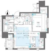 ズーム錦糸町 404 間取り図