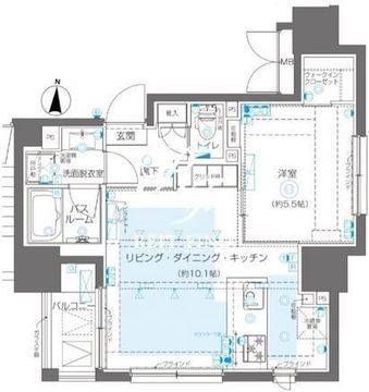 ズーム錦糸町 704 間取り図
