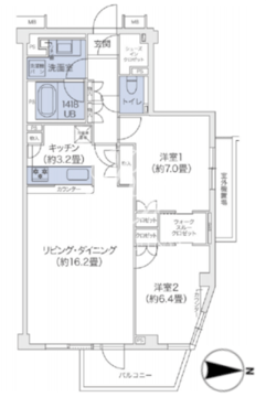 代官山ブレス鉢山 115 間取り図