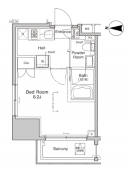 プラウドフラット浅草雷門 401 間取り図