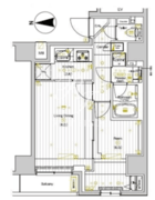 プレミアムキューブ両国DEUX 201 間取り図