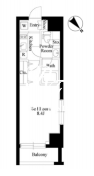 グランパセオ新大塚 1103 間取り図