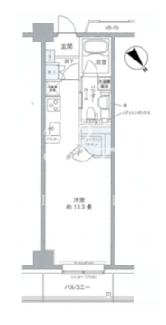 プライムアーバン豊洲 426 間取り図