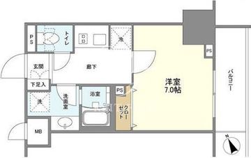ＢＬＥＳＳ蔵前 619 間取り図