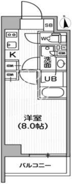 レクシード神楽坂 901 間取り図