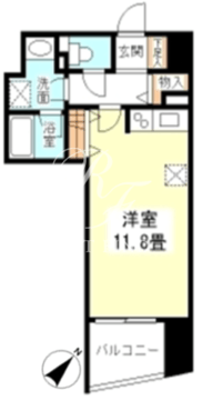 TKフラッツ渋谷 1007 間取り図