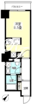 TKフラッツ渋谷 1309 間取り図