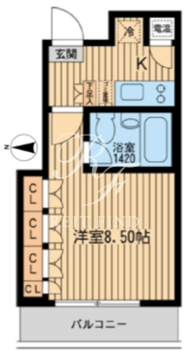 オーパスホームズ芝公園 502 間取り図