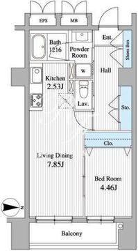 グランジュエ本所 513 間取り図