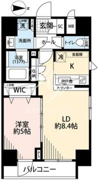 プレール・ドゥーク文京湯島 201 間取り図