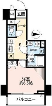プレール・ドゥーク文京湯島 302 間取り図