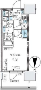 パークキューブ大井町レジデンス 812 間取り図