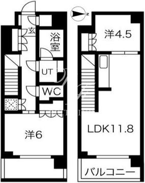 ビーロット千駄木レジデンス 102 間取り図
