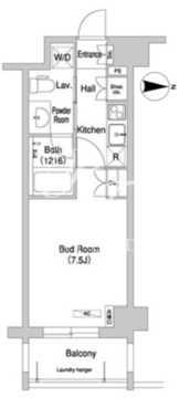 コンフォリア下北沢 222 間取り図