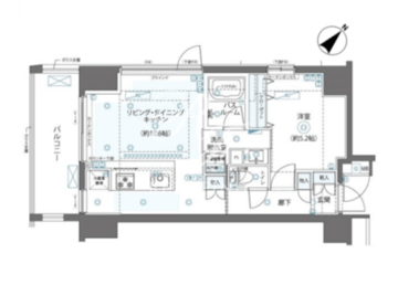 ズーム日本橋浜町 201 間取り図