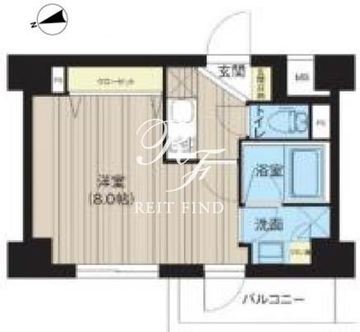 レクシード神楽坂 307 間取り図