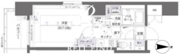 ズーム両国 304 間取り図