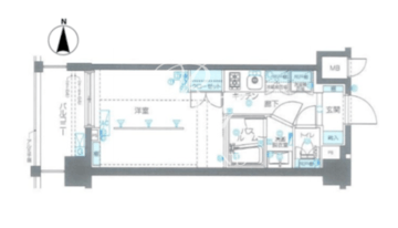 ズーム品川南 203 間取り図