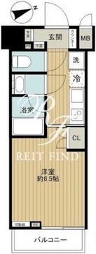 ズーム品川南 606 間取り図