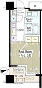 六本木エムケイアートレジデンス 303 間取り図