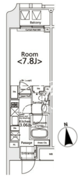  プライマル新宿若松町 301 間取り図
