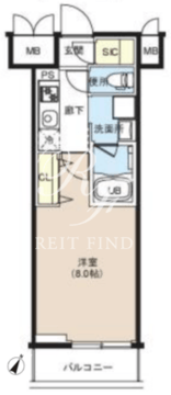 辰巳スカイガーデンテラス S-204 間取り図