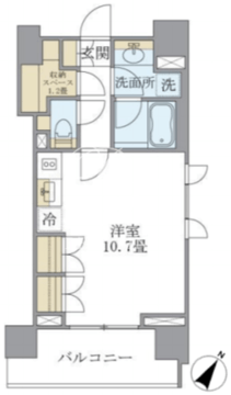 ラサンテ千駄木 905 間取り図