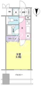 プロスペクト・グラーサ広尾 403 間取り図