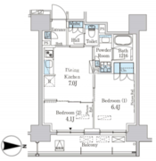 パークアクシス蔵前・春日通り 1003 間取り図
