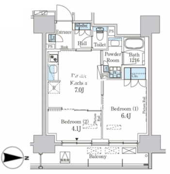パークアクシス蔵前・春日通り 903 間取り図