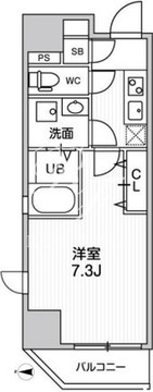 江戸川橋ステーションレジデンス 401 間取り図
