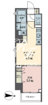 レーヴ半蔵門 802 間取り図