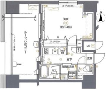 ズーム秋葉原スクエア 1501 間取り図