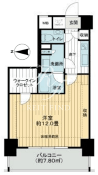 アデニウム東日本橋 704 間取り図